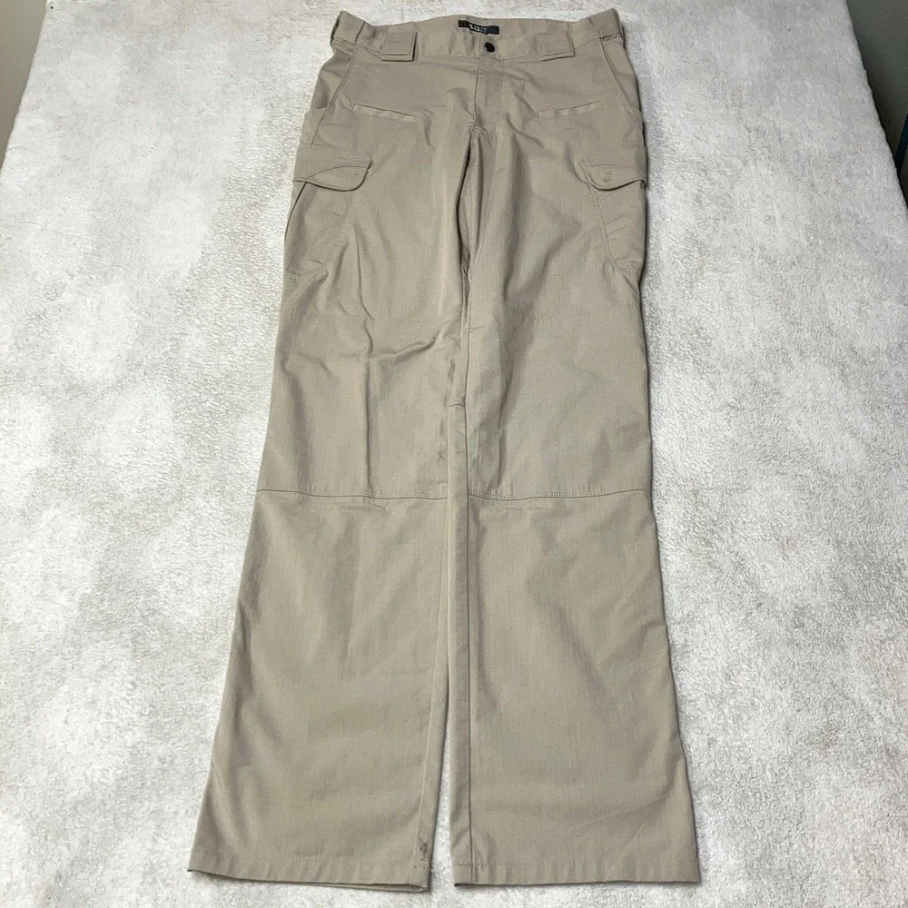 5.11 Tactical TDU Cargo Pants Khaki Tan Ripstop 74369-055 Mens 32x36